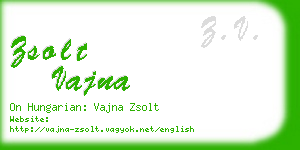 zsolt vajna business card